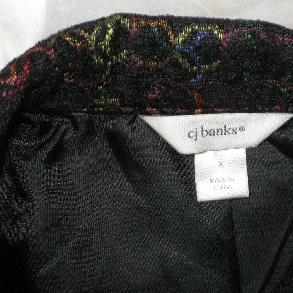 C.J. Banks Colorful Patterned Button Front Blazer… - image 5
